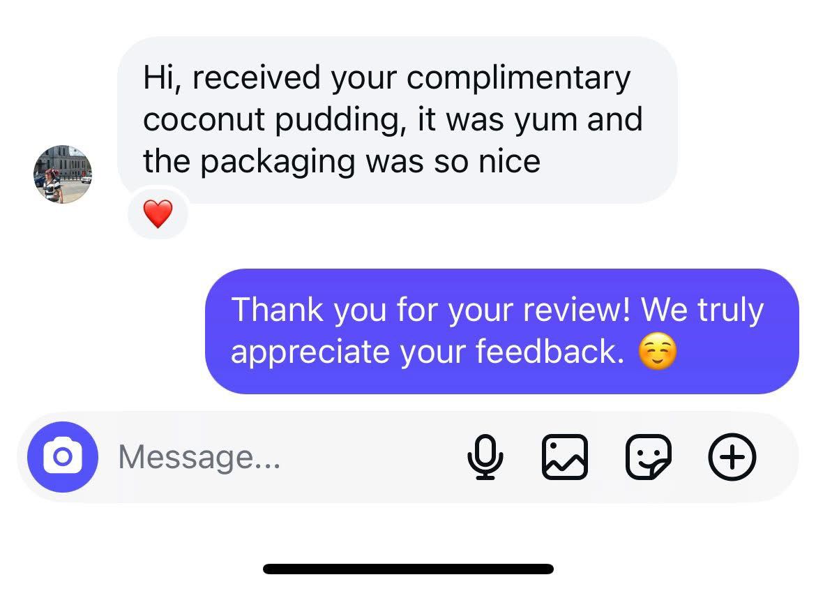 Customer review screenshot